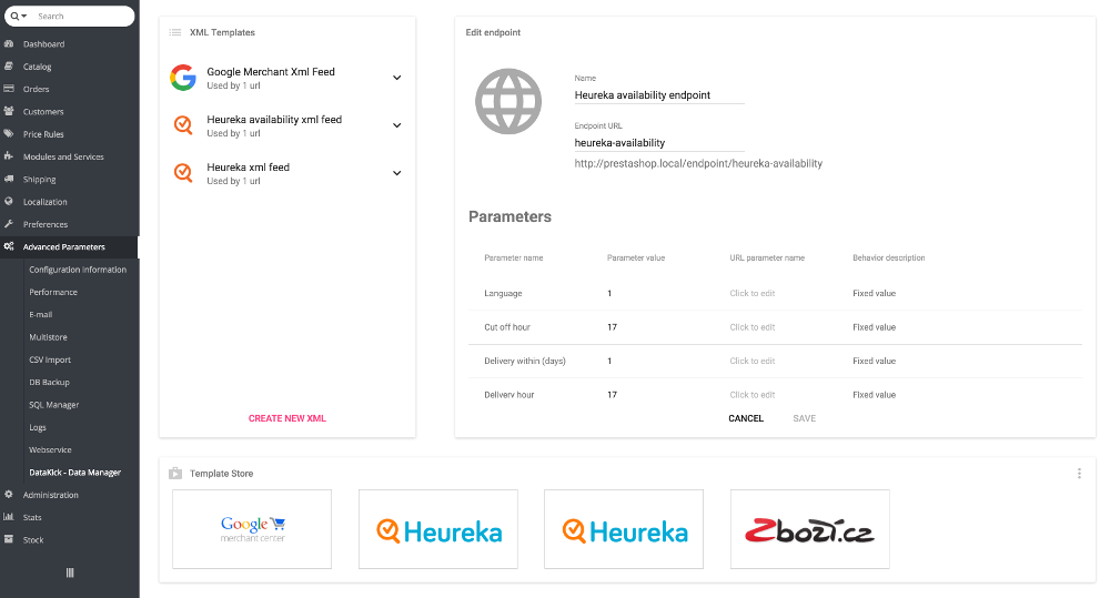 Endpoint form