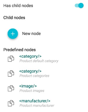 predefined nodes