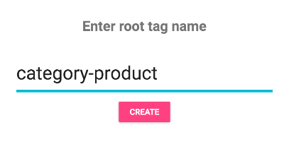create root tag